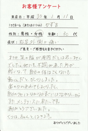 ���q�l�A���P�[�g�@kazukichi�l